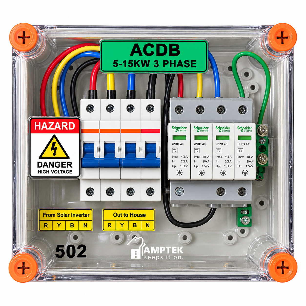 ACDB 5-15 kW, 3 phase, 32 A