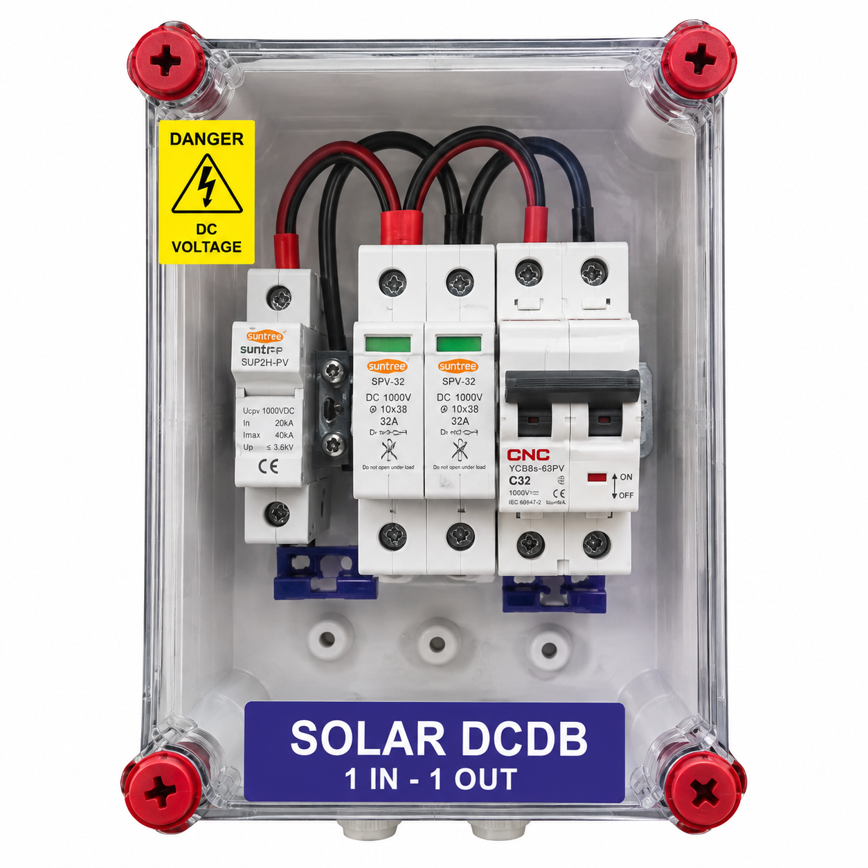 DCDB 1 in 1 out, 1-6 kW